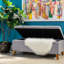 Home Decor, banc de repose-pieds capitonné avec rangement à boutons Ainsley avec couvercle à charnière, banc de repose-pieds avec rangement pour le salon et la chambre à coucher, pieds en bois massif-1431264693