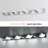 8-Light Chrome LED Vanity Light Bathroom Wall Sconce with 360° Rotatable Lamp Head
