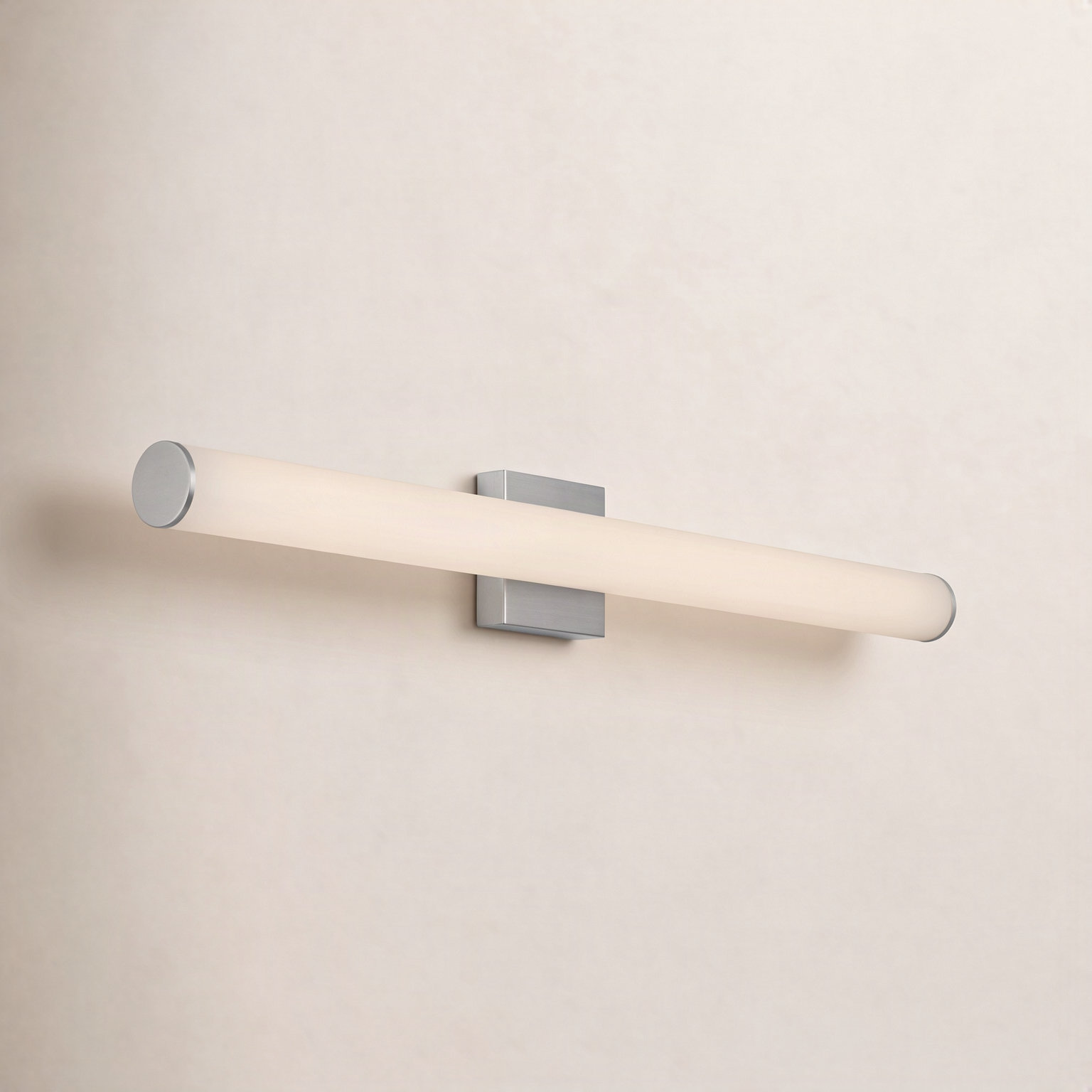 Stepridge Single Light Vanity Light, 2.5'' H x 36'' W x 2.5'' D, Brushed Nickel