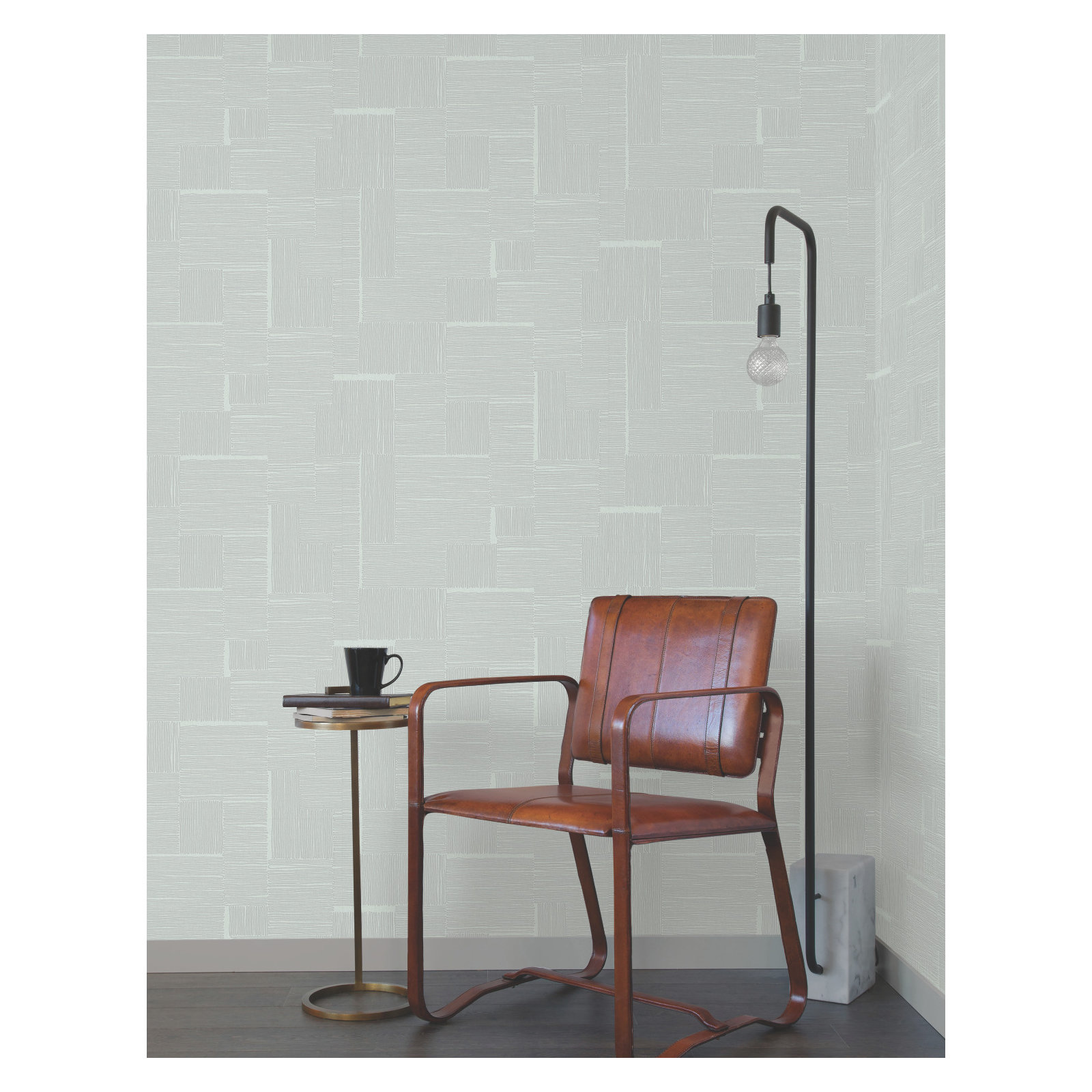 Alodee Geometric Wallpaper, Sky Blue