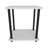 Calvester Nightstand - Modern Square End Table with Lower Shelf-261963274