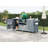 66.5" Solid Wood Outdoor Kitchen Island For Big Green Egg Grills With Stainless Steel Top & Drawer-1134511861