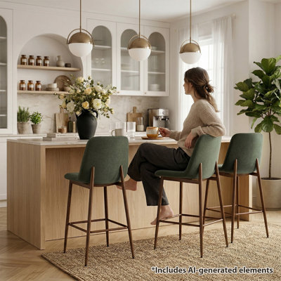 Tabouret de bar 26 po Mid-Century