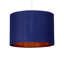 16cm H Cotton Drum Pendant Shade ( Uno ) in Navy Blue With Gold Inner