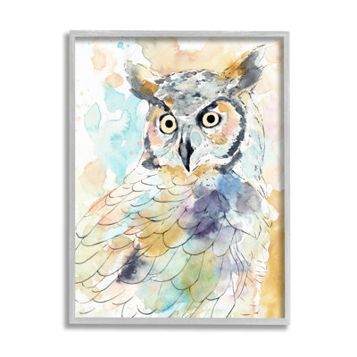 «Majestic Owl» par Annie Warren - Peinture sur toile