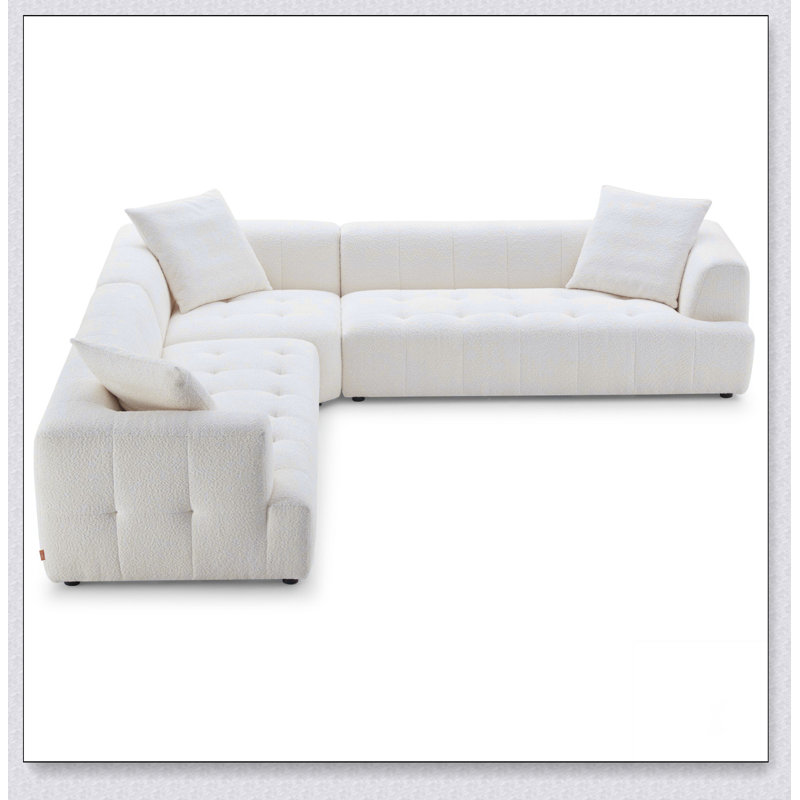 Canapé d'angle Ivory Boucle