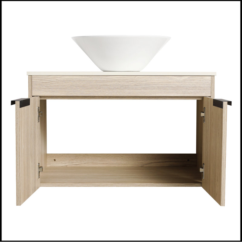 Ensemble de meuble-lavabo moderne 30 po avec lavabo en céramique