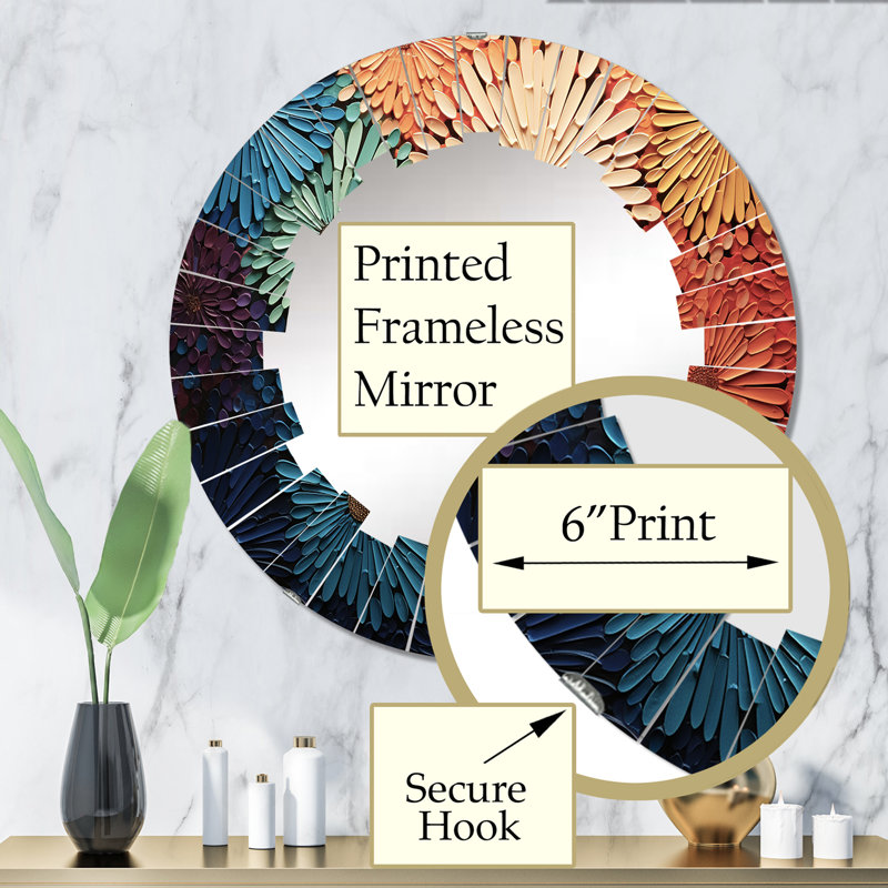 Miroir mural rond Nottaway, 32 po x 32 po
