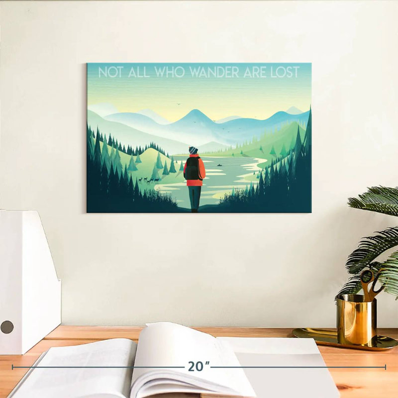 Alvord Not All Who Wander, H 8 po x l 12 po
