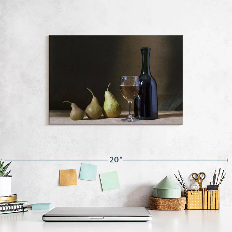 Yarlin Wine and Pears, 8" H x 12" W