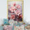 Rose et gris fleur de fuchsia Serenity Blooms 2 - Fuschia, art mural