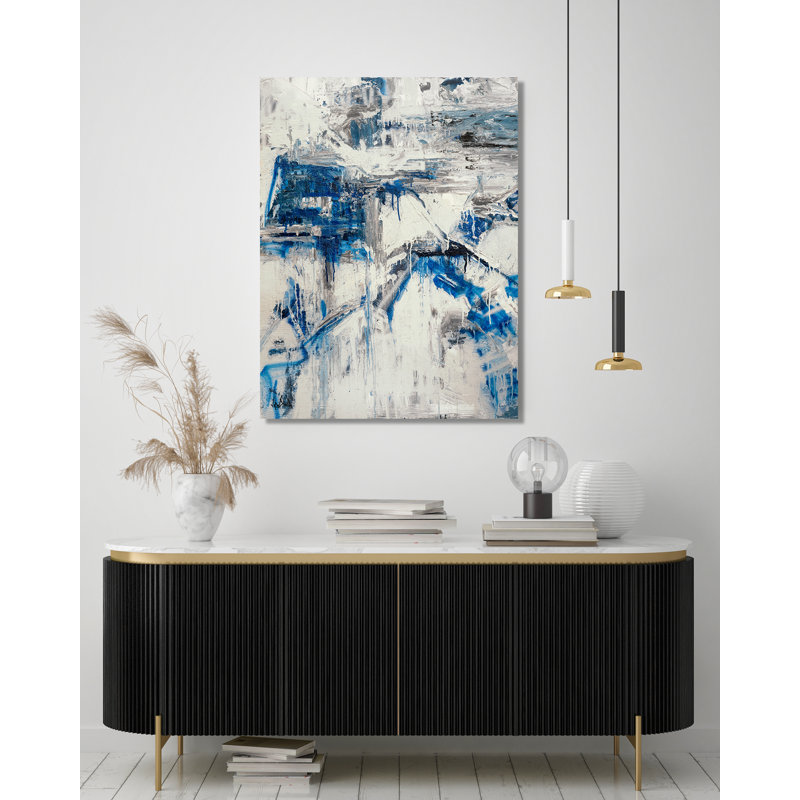 John Beard CollectionS Crushed Velvet On Giclee Canvas Hand Embellished Art, 40" H x 30" W x 2" D, Wrapped Canvas