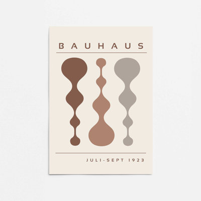 «Brown Retro Bauhaus», affiche I