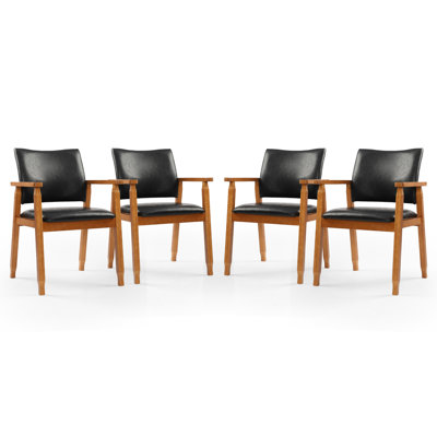 Chaise avec accoudoirs avec accoudoirs et pieds en bois massif Modern