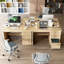 Bureau d'ordinateur 47 po avec tiroirs classeurs et tiroirs de rangement-594811240