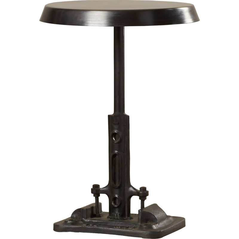 Roscoe Round Metal 14"W Side Table