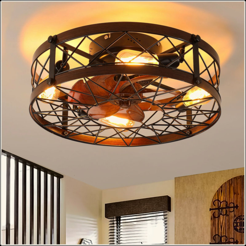 Ventilateur de plafond avec lumières DEL à intensité variable