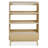 3 Tier Bookcase With Grooved Wooden Storage Drawer (2 Pcs)