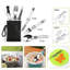 Ensemble de batterie de camping léger et durable, poignées isolantes, couverts pliables, sans BPA, complet pour la cuisine extérieure
