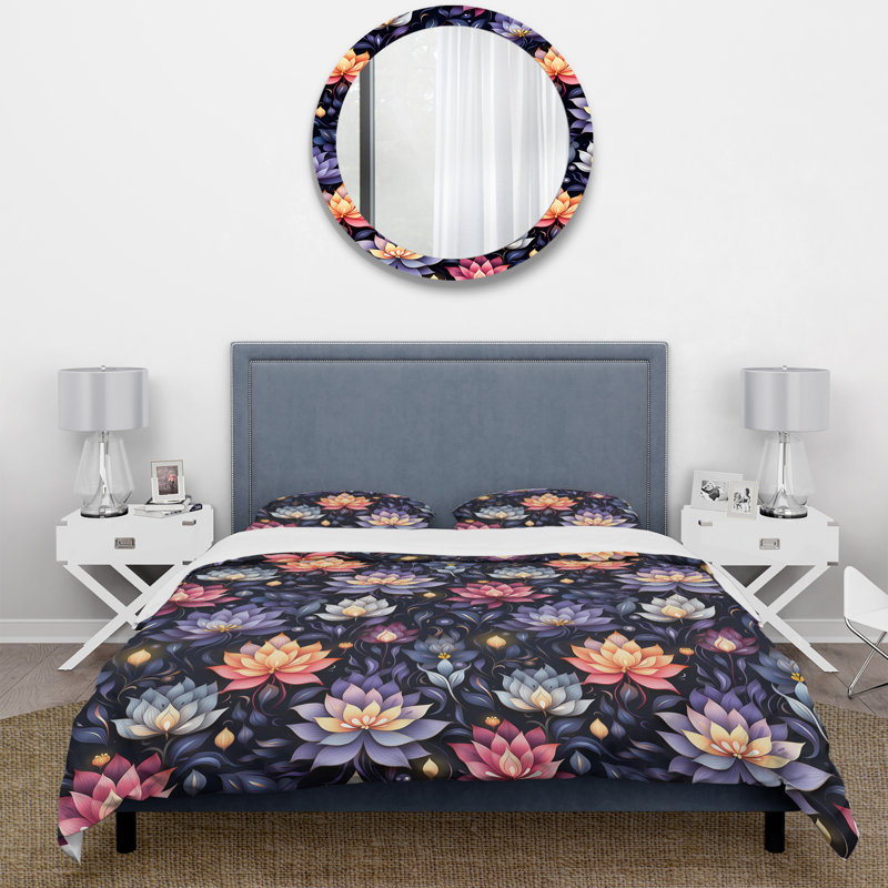 Ensemble de housse de couette Peaceful Presence Mediation, Housse de couette pour très grand lit et 2 très