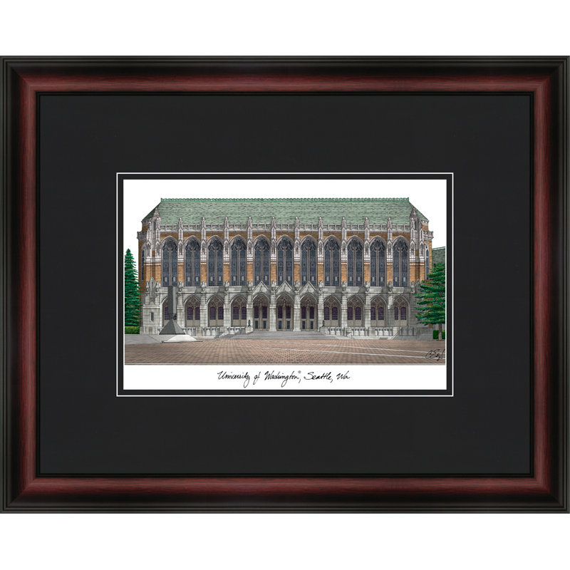 Cadre photo en lithographie academic ncaa washington