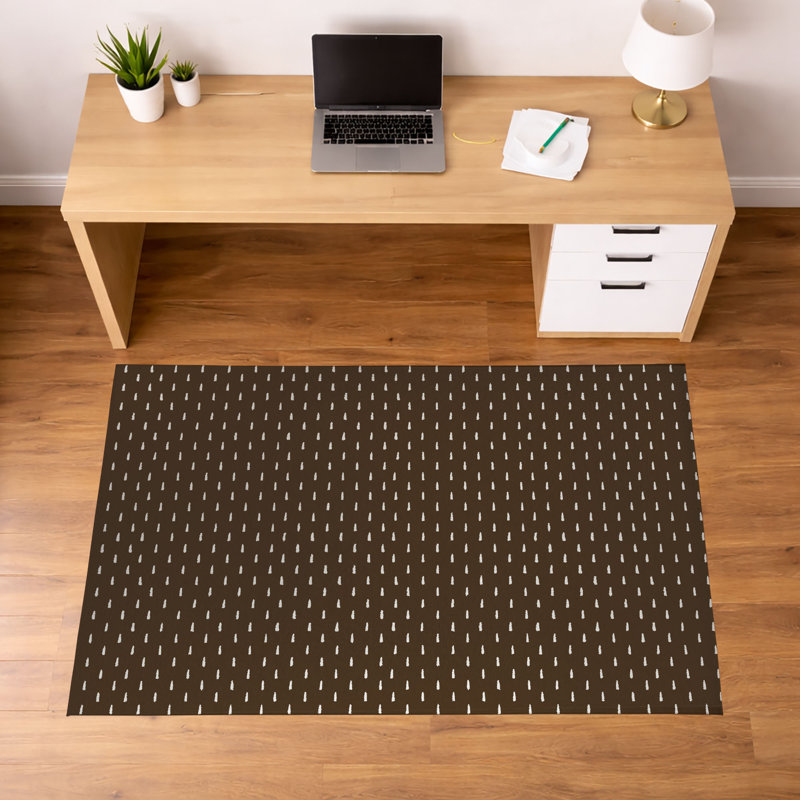 Tapis de bureau Patty, 72" W x 48" D, Mocha Brown