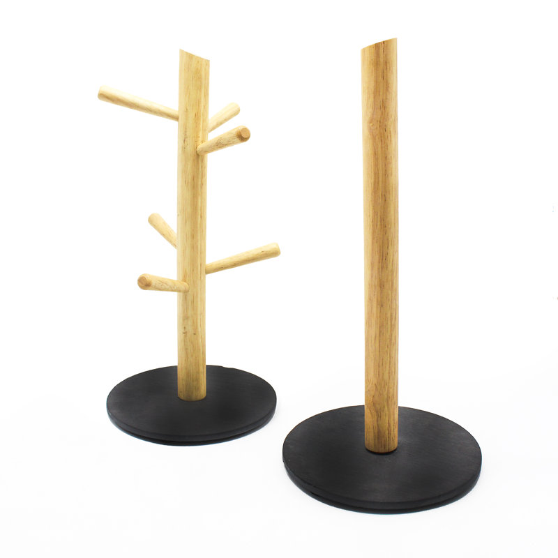 Wood Paper Towel Holder