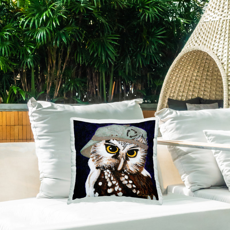 Housse et insert de coussin décoratif en polyester pour intérieur / extérieur Dlynn Roll
