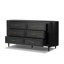 Tolle 6 Drawer Dresser-Drifted Matte Black Veneer