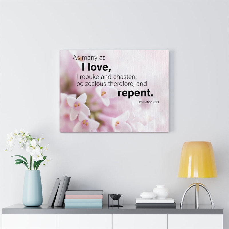 I Love Repent Revelation, H 12 po x l 16 po x P 1,25 po