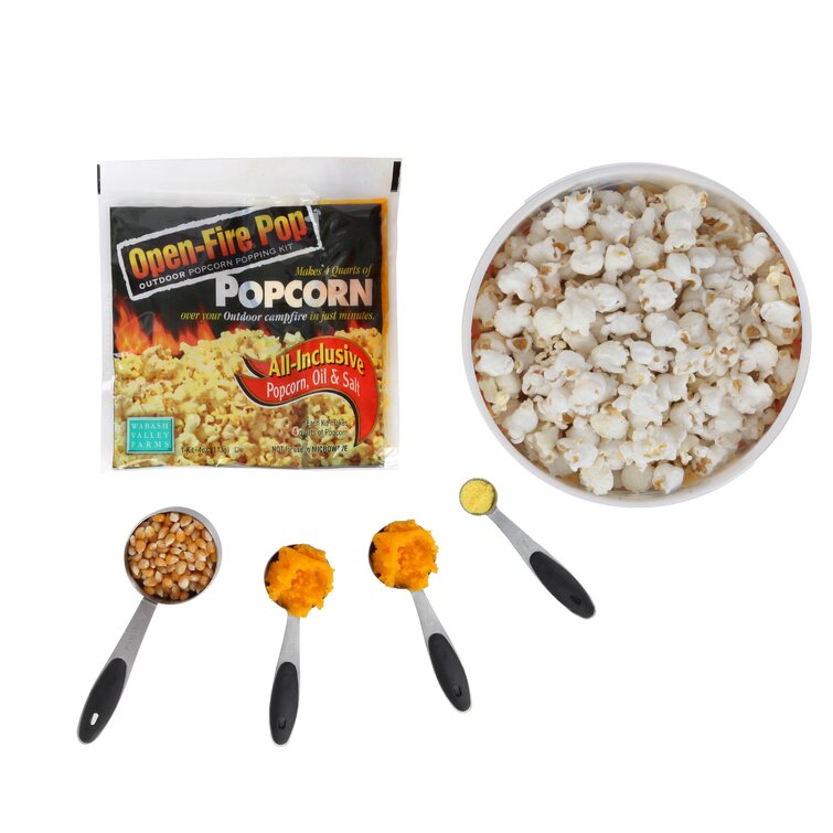 Wabash Valley Farms 2.7 Oz. Open Fire Popcorn Popper Kit & Reviews