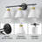 Kaylisa 3-Light Bathroom Dimmable Vanity Light with Frosted Glass Shades-2067875868