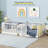 Floor Bed With High Rails And Convertible Door,solid Wood Cama Montessori Bed Without Slats-908862606-908862607