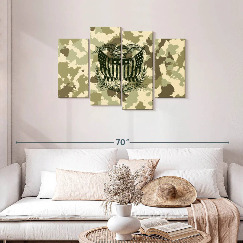 Camouflage Lelar American Eagle, H 27 po x l 43 po
