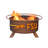 Collegiate Series 16" H x 30" W Steel Outdoor Fire Pit with Lid-7184518