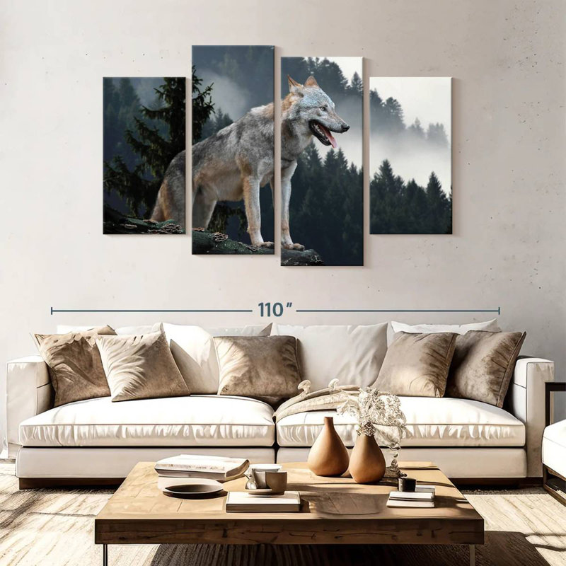 Timber Wolf, 54" H x 84" W