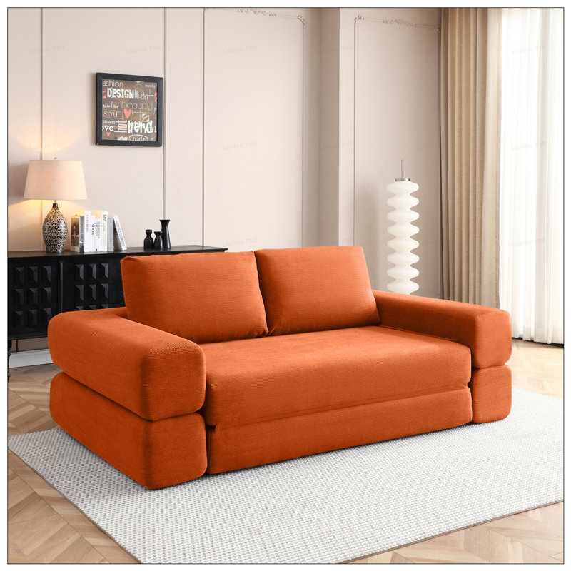 Latitude Run® Convertible Sofa Bed, 3 In 1 Folding Floor Couch with ...