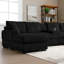 Canapé modulaire en U en forme de U, canapé surdimensionné de 126 po avec console-837110889