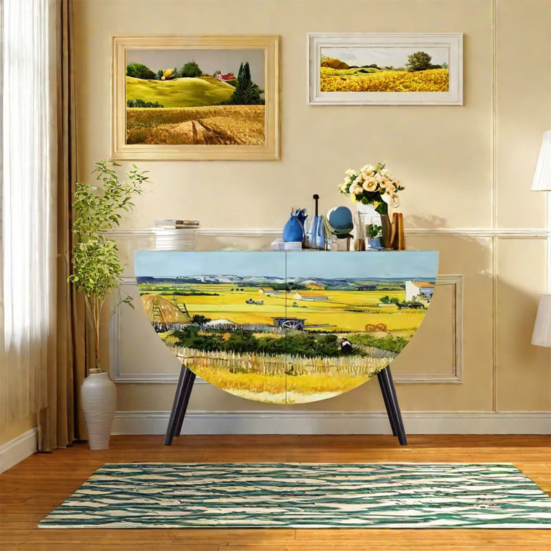 Modern Storage Cabinet with Pine Frame, Black