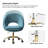 Doreen Velvet Modern Task Chair with Ergonomic Design-1004211595