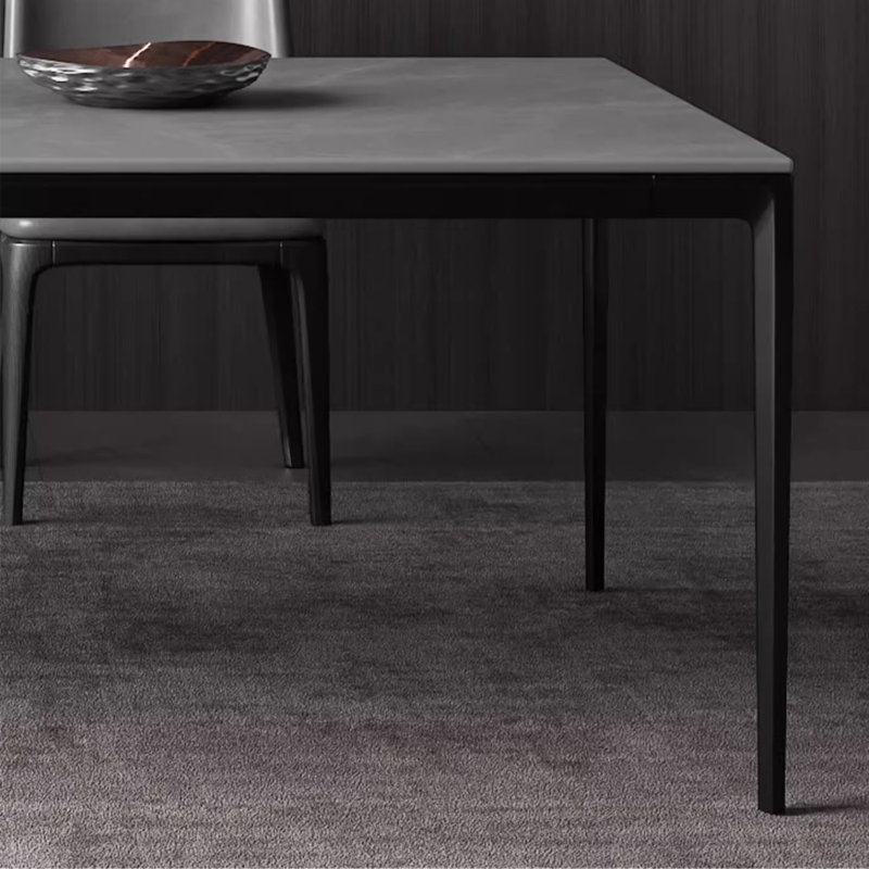 Ensemble de salle à manger rectangulaire moderne, H 29,52 po x L 62,99 po x l 35,43 po