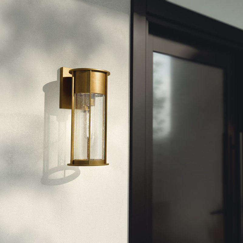 Griswalde Wall Light, Natural Brass, 15" H x 6" W x 8" D