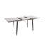 Ensemble de table à manger extensible de 47 à 63 po pour 2 à 6 personnes, équipé d'une chaise de salle à manger rembourrée en tissu polyuréthane épais et d'une table à manger élégante et spacieuse, d'une table de cuisine et d'un ensemble de ch-126599692-126599682