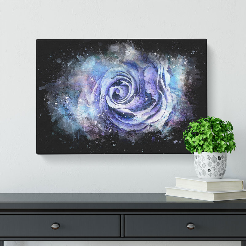 Lilac Rose - Wrapped Canvas, 60cm H x 91cm W x 3cm D