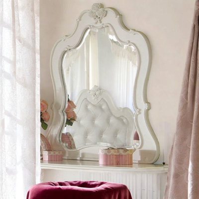 Pearl White Finish Mirror