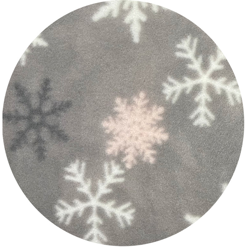 Fleece Bed Linen With Snowflake Motif, 220cm W x 240cm D