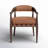 Clendon Leather Arm Chair-221020256