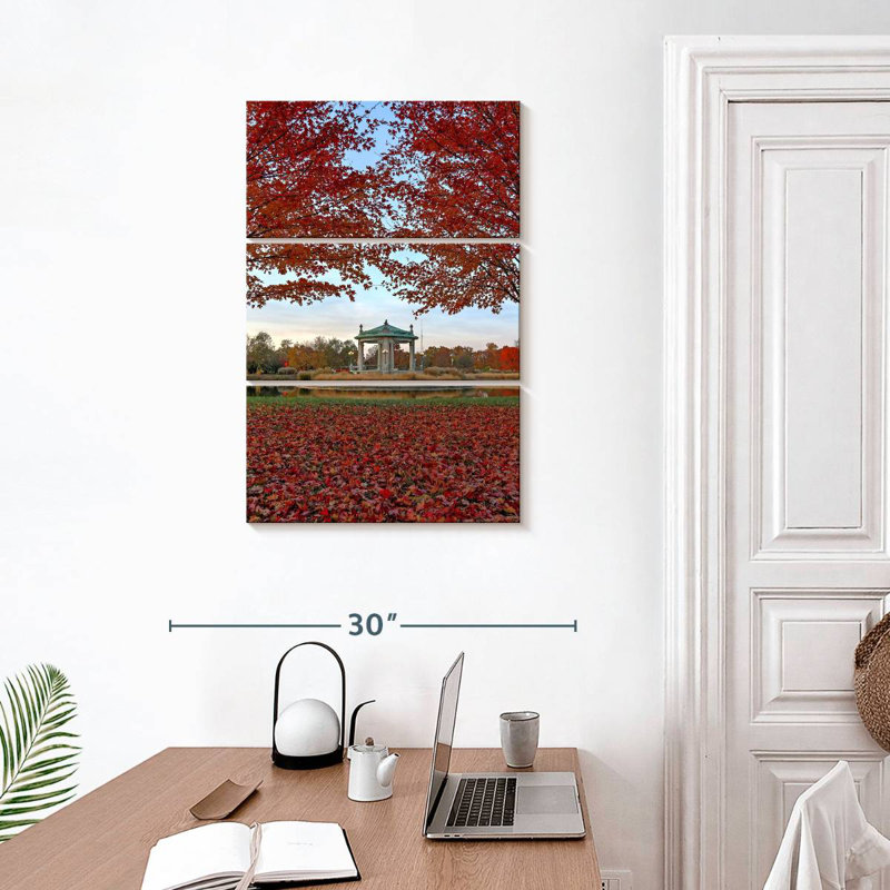 Alvord Forest Park - automne rouge, H 32 po x l 20 po