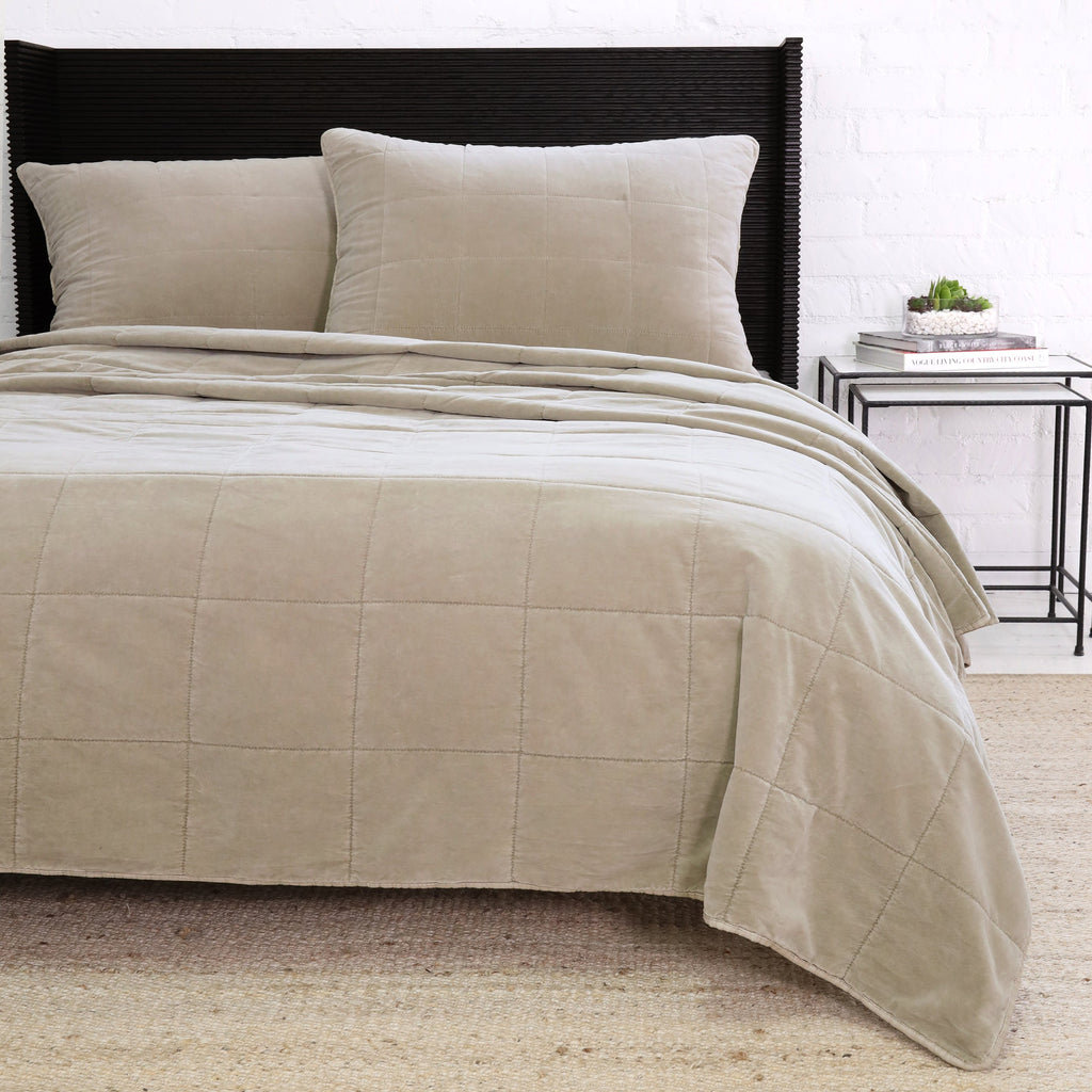 Amsterdam Cotton Coverlet Set, Twin Coverlet/Bedspread, Taupe