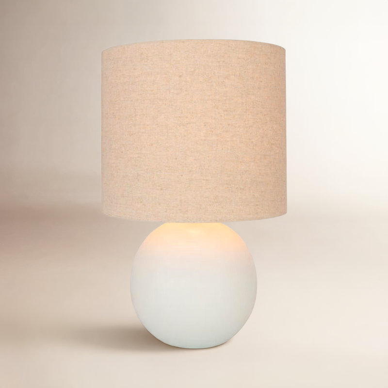 Lillian Ceramic Table Lamp, White